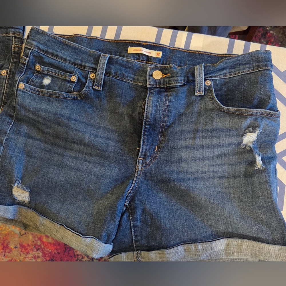 Levi's Blue Denim Women's Shorts